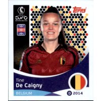 Frauen EM 2025 Sticker 135 - Tine De Caigny - Belgien