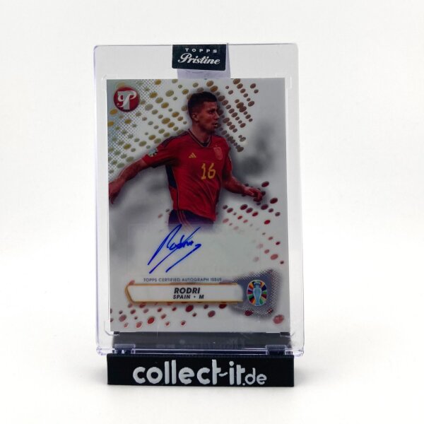 Rodri Autograph - Topps Pristine Euro 2024