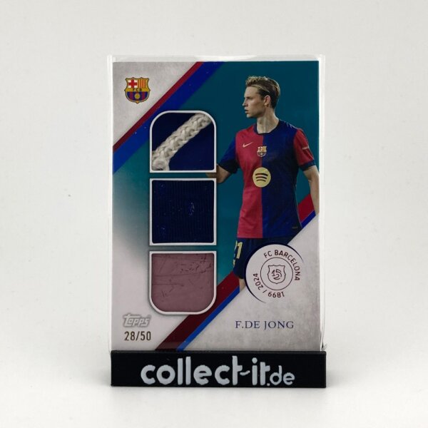TR-DJ F. De Jong Relic 28/50 - Topps FC Barcelona 125th Anniversary