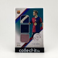 TR-DJ F. De Jong Relic 28/50 - Topps FC Barcelona 125th...