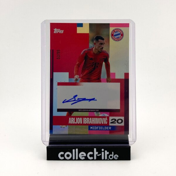 Arijon Ibrahimovic Autograph 53/99 - Topps Team Set FC Bayern 24/25