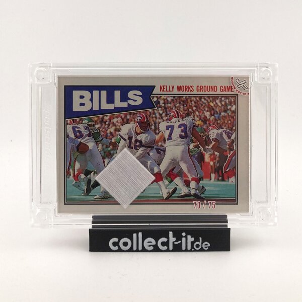 Bills Kelly Works Ground Game - Jersey Fusion Rookie Edition - Match Worn Relic