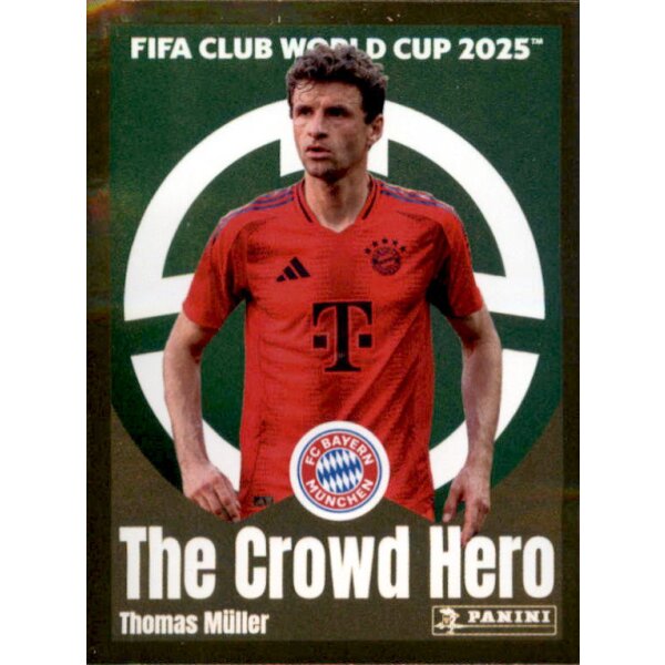Sticker 136 - Thomas Müller - FC Bayern München - The Crowd Hero - Foil