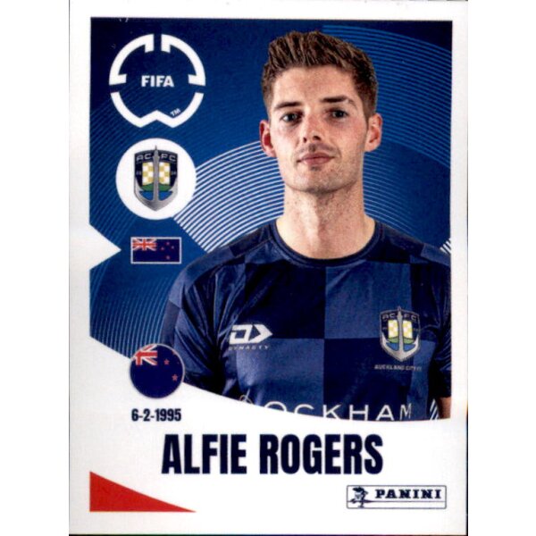 Sticker 140 - Alfie Rogers - Auckland City FC