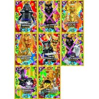 LEGO Ninjago - Serie 8 Trading Cards - 8 verschiedene Limitierte Karten (LE21-LE24)+(LE17-LE18-LE19-20)- Deutsch
