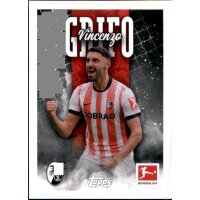 Topps Bundesliga 2025/2026 Sticker 208 - Vincenzo Grifo (Sport-Club Freiburg) - Top Scorer & Matchwinner
