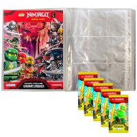 LEGO Ninjago Serie 11 Trading Cards - 1 Leere Sammelmappe + 5 Booster