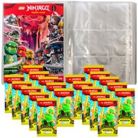 LEGO Ninjago Serie 11 Trading Cards - 1 Leere Sammelmappe + 20 Booster