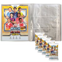 Topps - Match Attax Champions League 2025/26 EXTRA Trading Cards - 1 Leere Sammelmappe + 5 Booster