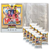 Topps - Match Attax Champions League 2025/26 EXTRA Trading Cards - 1 Leere Sammelmappe + 10 Booster