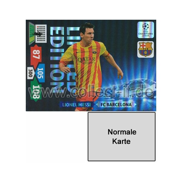 PAD-LE01-OS - Lionel Messi - Limited Edition - Oversize Karte