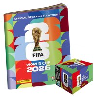 Panini FIFA World Cup 2026 Sticker - 1 Display (100 Tüten) + Sammelalbum