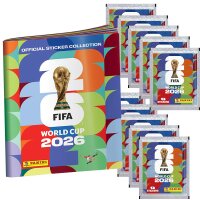 Panini FIFA World Cup 2026 Sticker - 1 Sammelalbum + 10 Tüten