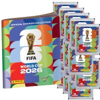 Panini FIFA World Cup 2026 Sticker - 1 Sammelalbum + 20 Tüten