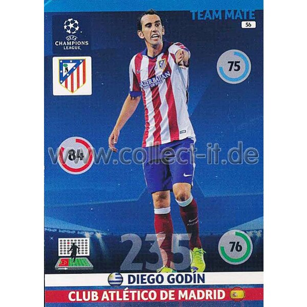 PAD-1415-056 - Diego Godin - Base Card