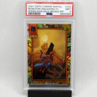 Spiderman Monsters Unleashed #3 07/25 PSA9 - Topps Chrome Marvel 2024
