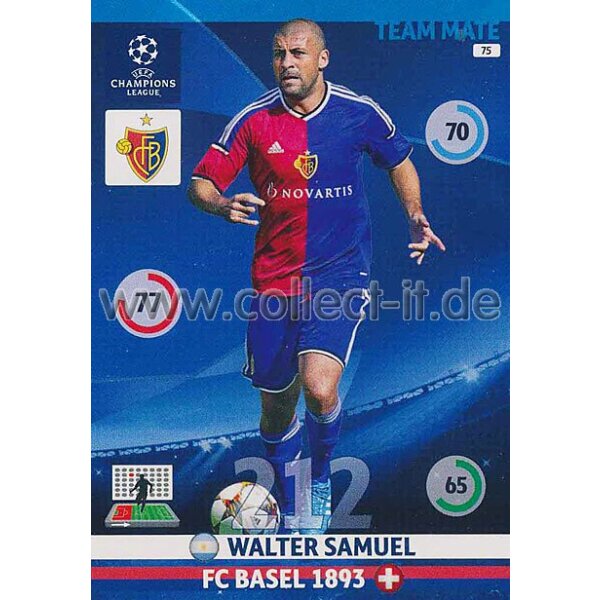 PAD-1415-075 - Walter Samuel - Base Card
