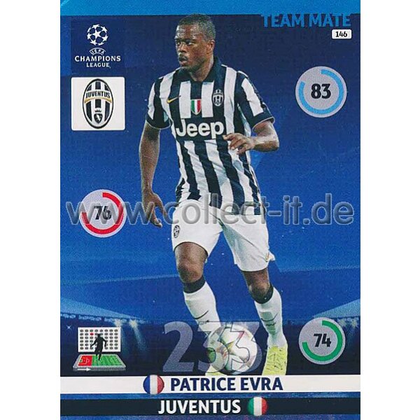 PAD-1415-146 - Patrice Evra - Base Card