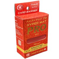 KMC Standard Sleeves - Hyper MAT PRO Red (100 Sleeves)