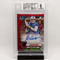 Jaxson Dart Autograph 5/5 Bowman Chrome Sapphire 2023 BGS9