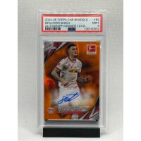Benjamin Sesko Autograph /25 PSA9 - Topps Chrome Bundesliga 2024/25