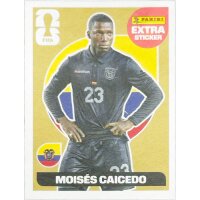 EXTRA Sticker Gold - Moises Caicedo - Ecuador - 2026