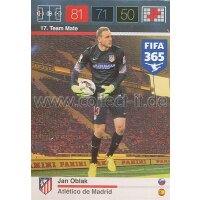 Fifa 365 Cards 2016 017 Jan Oblak - Base Karte