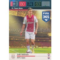 Fifa 365 Cards 2016 019 Joel Veltman - Base Karte