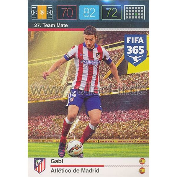 Fifa 365 Cards 2016 027 Gabi - Base Karte