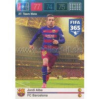 Fifa 365 Cards 2016 037 Jordi Alba - Base Karte