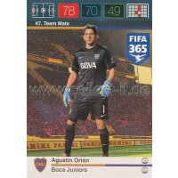 Fifa 365 Cards 2016 047 Agustin Orion - Base Karte