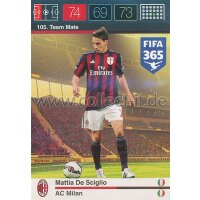 Fifa 365 Cards 2016 105 Mattia De Sciglio - Base Karte