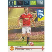Fifa 365 Cards 2016 111 Juan Mata - Base Karte