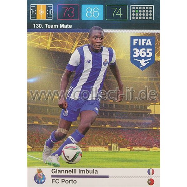 Fifa 365 Cards 2016 130 Giannelli Imbula - Base Karte