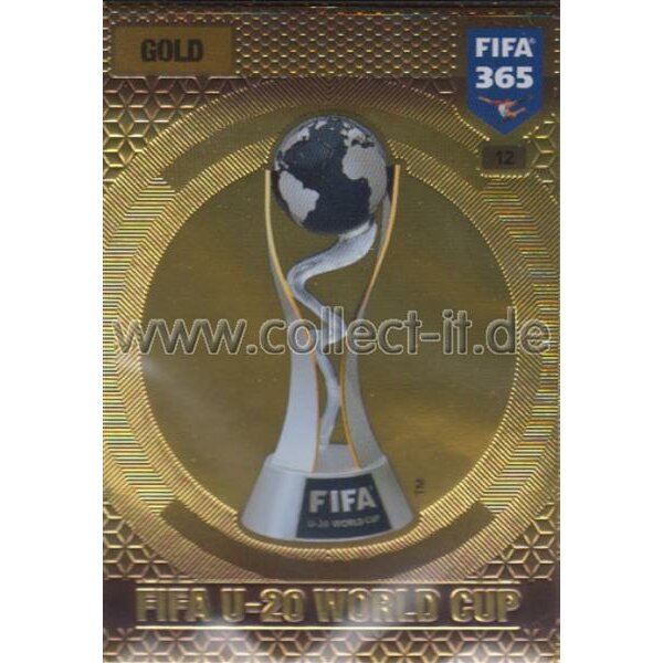 Fifa 365 Cards 2017 - 012 - FIFA U-20 World Cup - FIFA Trophies