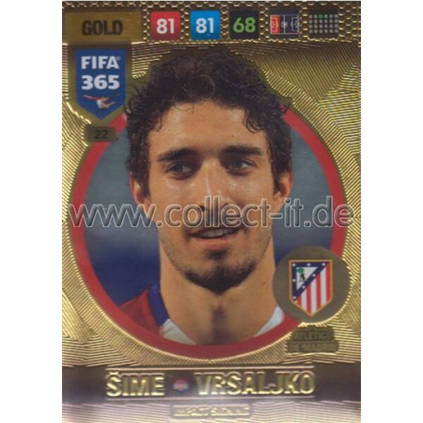 Fifa 365 Cards 2017 - 022 - Sime Vrasljko - Impact Signings - Atletico de Madrid