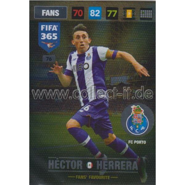 Fifa 365 Cards 2017 - 076 - Hector Herrera - Fans Favourites - FC Porto