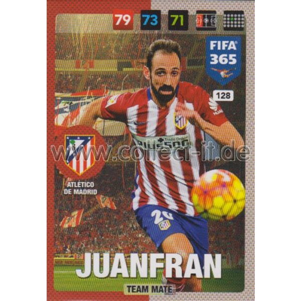 Fifa 365 Cards 2017 - 128 - Juanfran - Team Mates - Atletico de Madrid