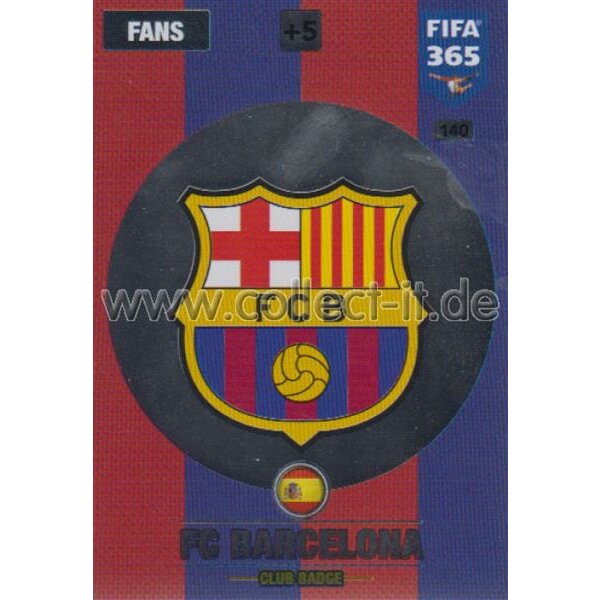 Fifa 365 Cards 2017 - 140 - Club Badge - Club Badges - FC Barcelona