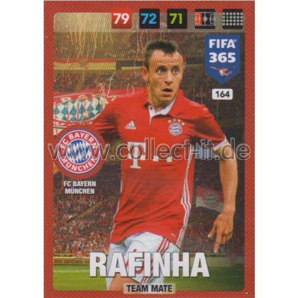 Fifa 365 Cards 2017 - 164 - Rafinha - Team Mates - FC Bayern München