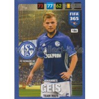Fifa 365 Cards 2017 - 186 - Johannes Geis - Team Mates -...
