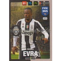 Fifa 365 Cards 2017 - 213 - Patrice Evra - Team Mates -...