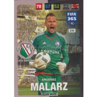 Fifa 365 Cards 2017 - 235 - Arkadiusz Malarz - Team Mates...