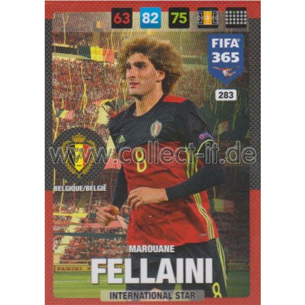 Fifa 365 Cards 2017 - 283 - Marouane Fellaini - International Stars - Belgien