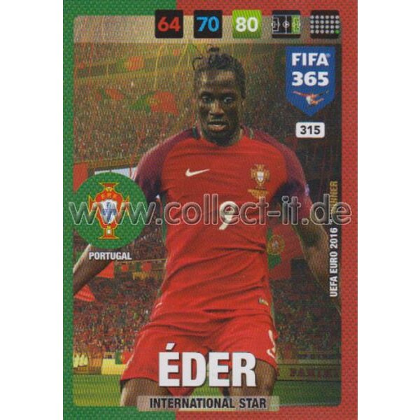 Fifa 365 Cards 2017 - 315 - Eder - International Stars - Portugal