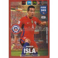 Fifa 365 Cards 2017 - 337 - Mauricio Isla - International...