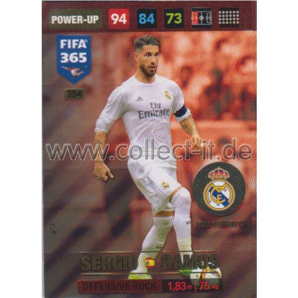 Fifa 365 Cards 2017 - 354 - Sergio Ramos - Defensive Rocks - Real Madrid CF