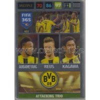 Fifa 365 Cards 2017 - 402 - Aubameyang, Reus, Kagawa -...