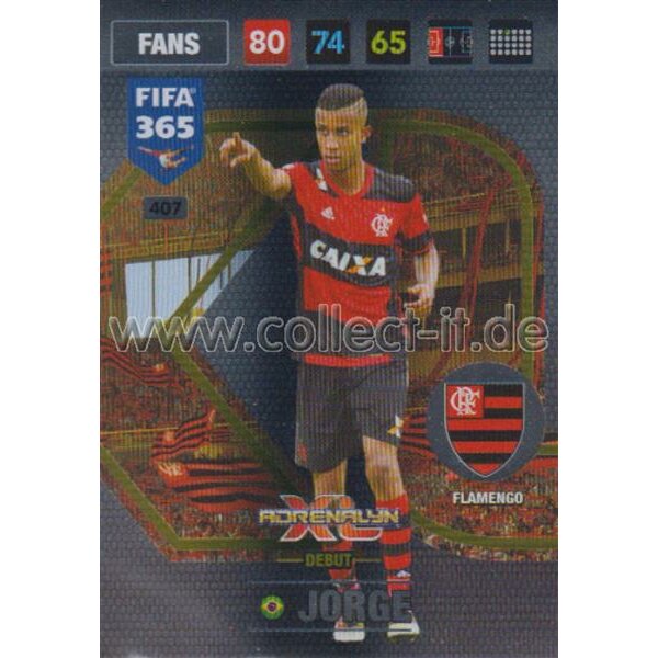 Fifa 365 Cards 2017 - 407 - Jorge - Axl - Veterans - Flamengo