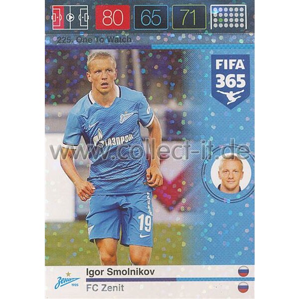 Fifa 365 Cards 2016 225 Igor Smolnikov - One to Watch